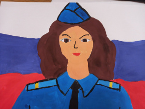 В Брюховецком районе подведены итоги детского конкурса рисунков «Мои родители работают в полиции»