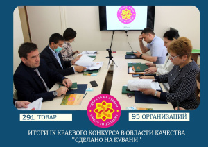 Подведены итоги IX краевого конкурса в области качества "Сделано на Кубани"